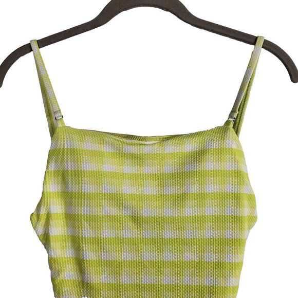 NEW Seafolly Size 6 Green and White Striped One Piece Swimsuit Adjustable Straps - Picture 7 of 16